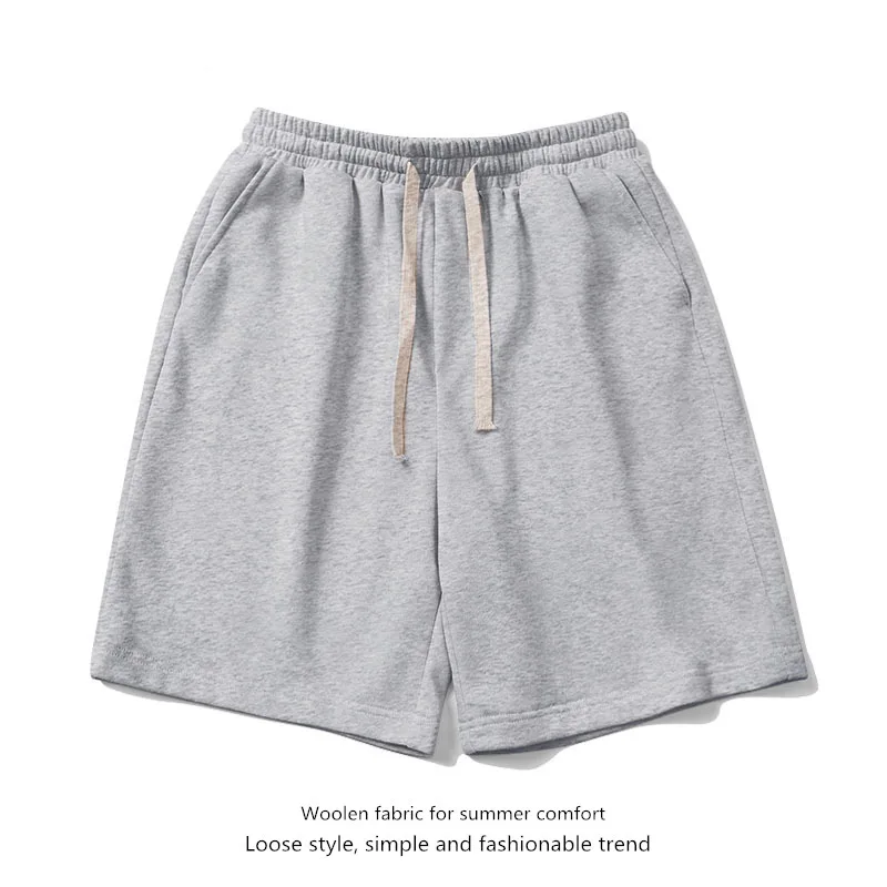 European shorts for men plus size for middle-aged and young loose and versatile five quarter pants breathable beach pants studen - Image 4
