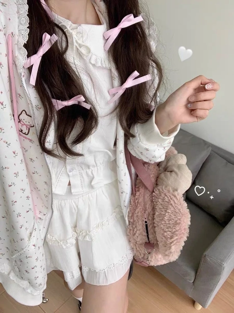 Y2k Kawaii Japanese Cartoon Long Sleeve Zipper Hooded Sweatshirts Subculture Loose Casual Hoodies Women Tops 2000s Vintage Chic - Image 7