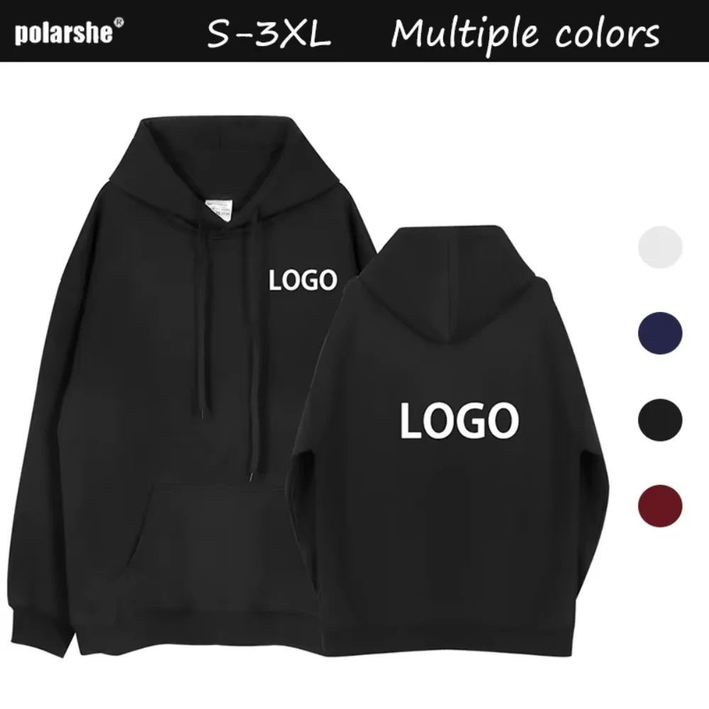 Customized Hoodie Printed DIY Personalized Hoody Casual Clothing Make Your Own Design Logo 100% Cotton Pullover Sweatshirt - Image 5