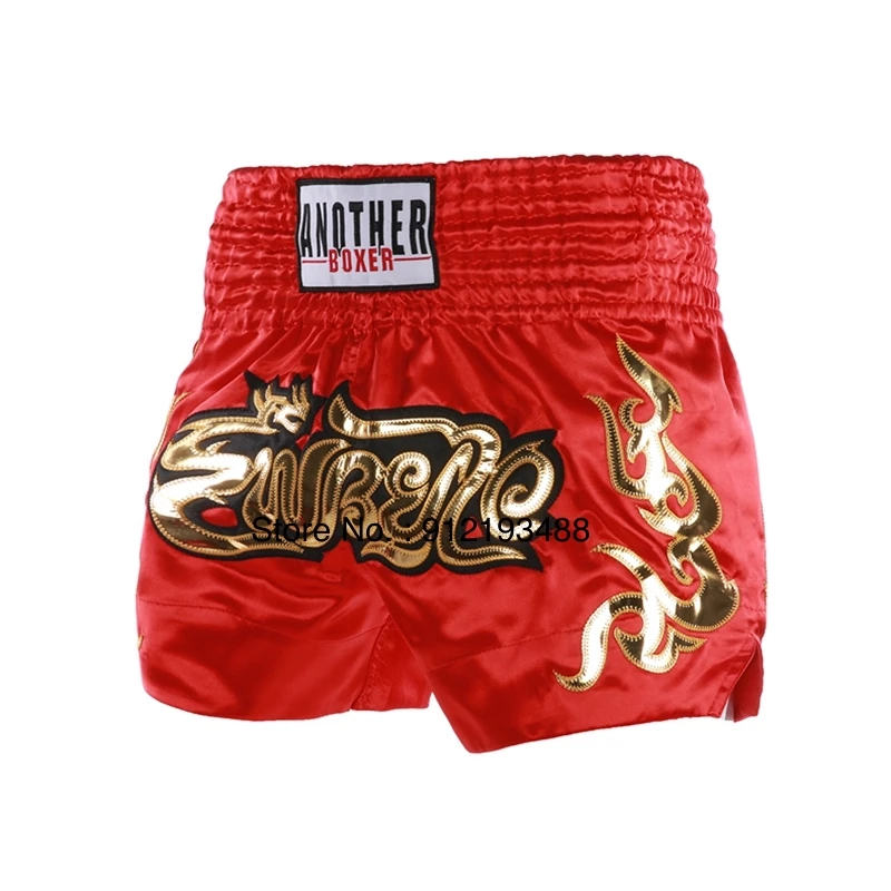 Muay Thai Shorts 2025 Thai Boxing Shorts Women Men Child Embroidery Kickboxing Training Pants Sanda Martial Arts Fight Equipment - Image 8