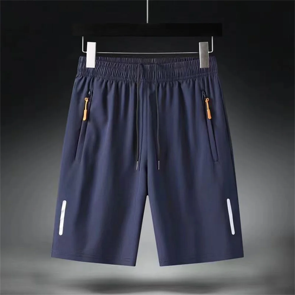 Men's Summer Ultra-thin Ice Silk Beach Casual Shorts Jogging Sport Quick Dry Male Zipper Loose Gym Sports Short Pants Sweatpant - Image 8