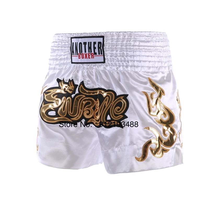 Muay Thai Shorts 2025 Thai Boxing Shorts Women Men Child Embroidery Kickboxing Training Pants Sanda Martial Arts Fight Equipment - Image 10