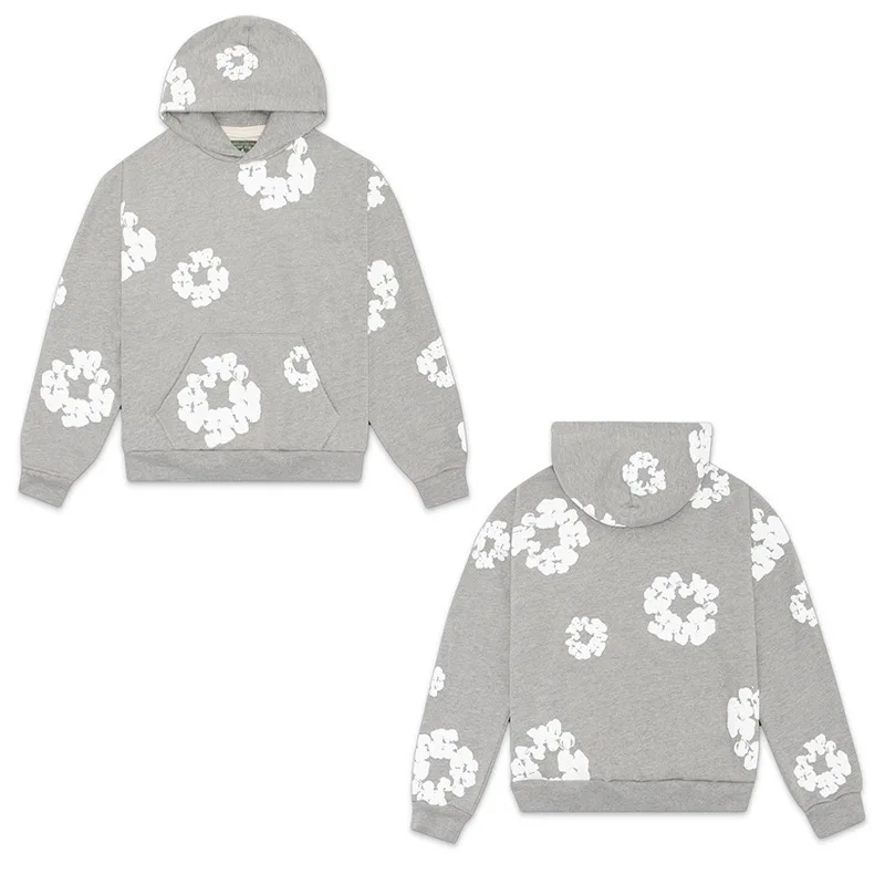 DENIM TEARSTHoodie Cross border European and American Hot selling Cotton Foam Printed Tears Hoodie Men's and Women's Hoodies - Image 6