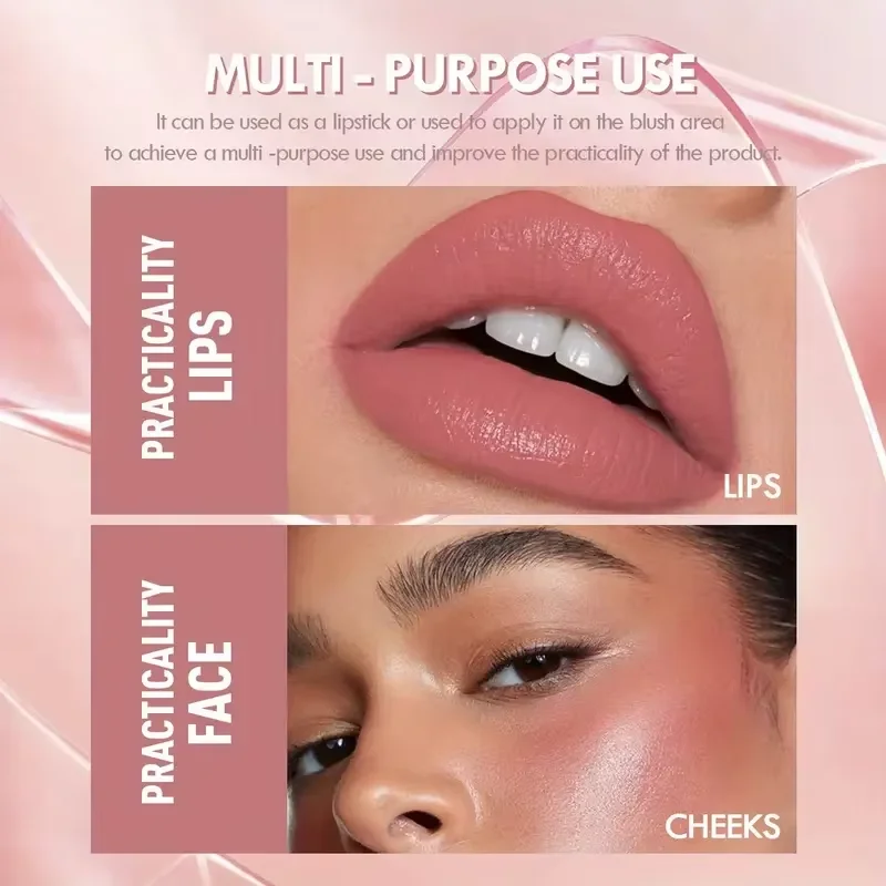 4 Pcs Brighten Lip Lipstick Moisturizing Water Light Solid Lip Gloss Glass Tea Russet Lip Glaze Tint Makeup Cosmetics Beauty - Image 3