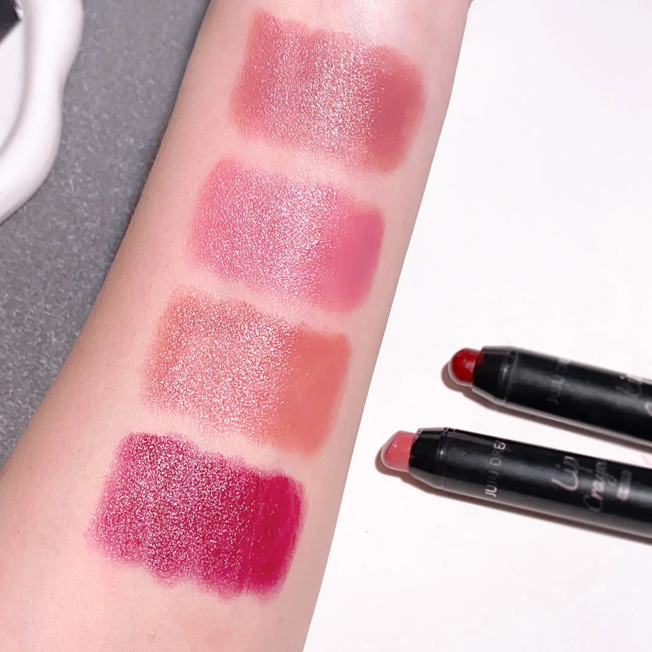 4 Pcs Brighten Lip Lipstick Moisturizing Water Light Solid Lip Gloss Glass Tea Russet Lip Glaze Tint Makeup Cosmetics Beauty - Image 4