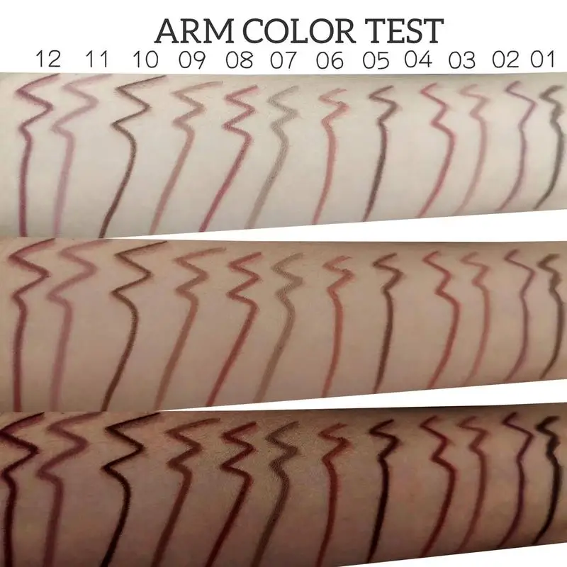 12pcs Lip Liner Pen 12 Colors Professional Lip Liner Pencil and Matte Lip Non-stick Cup Nude Lipstick Pencil SET - Image 5
