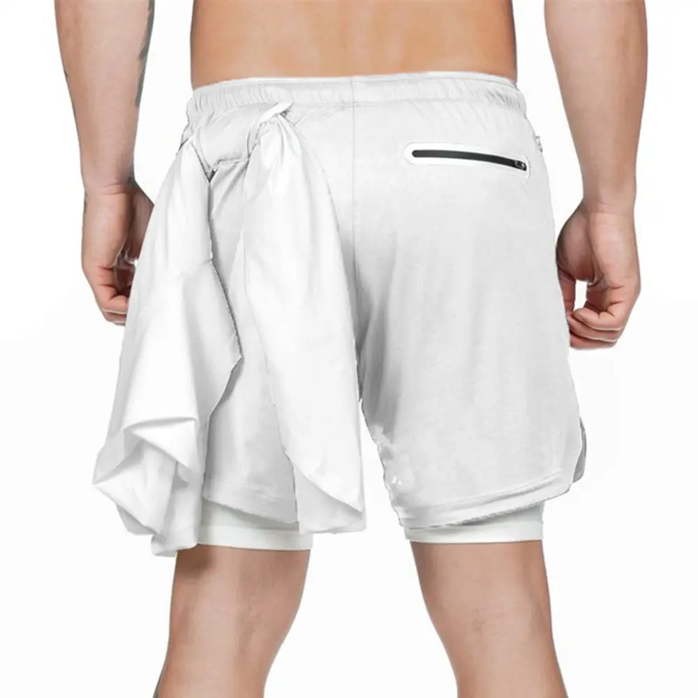 2020 Summer Running Shorts Men 2 in 1 Sports Jogging Fitness Shorts Training Quick Dry Mens Gym Men Shorts Sport gym Short Pants - Image 11
