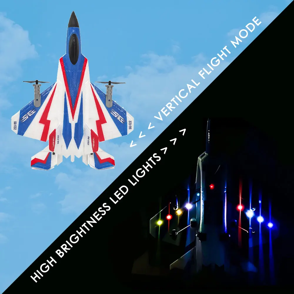 SG-F22 4K RC Airplane 3D Stunt Plane Model 2.4G Remote Control Fighter Glider Electric Rc Aircraft Toys For Children Adults - Image 3