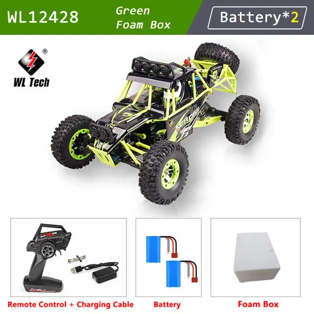 WLtoys 12428 1:12 4WD RC Racing Car High Speed Off-Road Remote Control Alloy Climbing Truck LED Light Buggy Boys Toys Kids Gift - Image 10