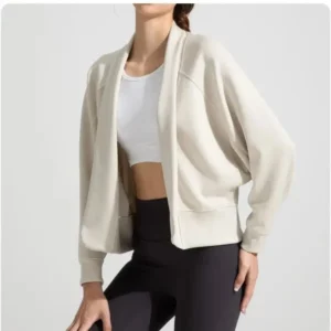 Breathable Long-Sleeved Shawl-Style Women's Modal Loose-Fit Cardigan Yoga Top