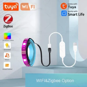 Wifi/Zigbee Tuya USB Led Lights RGB led Strip DC5V 5050 Smart Led TV Back Lighting For Alexa Google Home Automation Smart Life