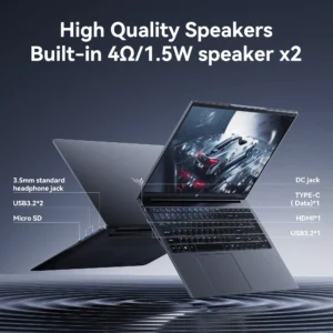 KAMRUI Laptop 17.3"Ultar Slim AMD Ryzen3 4300U/Intel N95 16GB DDR4 512GB SSD Max 3.7GHz Radeon Vega5 Win11pro BT5 Wifi5 Notebook