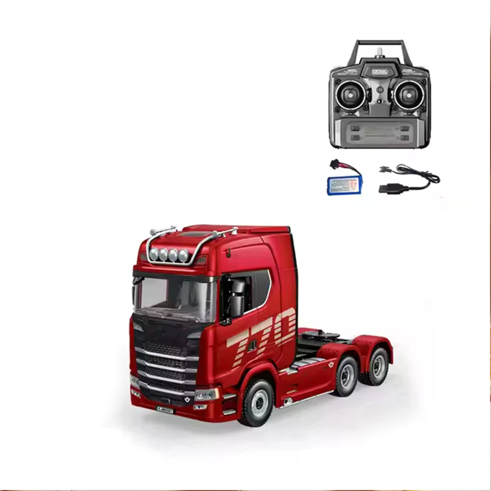 Huina 1501 RC Car 770S RC Alloy Tractor Truck 1/18 19CH 2.4G Engineering Trailer Truck with Light and Sound Toys for Boys Gifts - Image 10