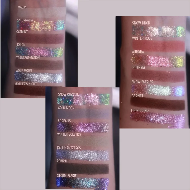 21-Color Chameleon Flashing Eyeshadow Palette Cold Moon Multi-functional Matte Shimmer Glitter Pigments Long-lasting Makeup - Image 6