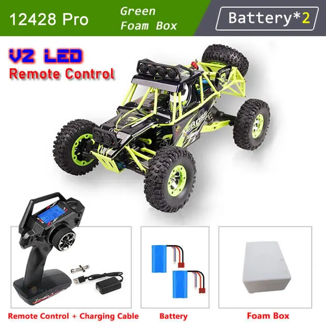WLtoys 12428 1:12 4WD RC Racing Car High Speed Off-Road Remote Control Alloy Climbing Truck LED Light Buggy Boys Toys Kids Gift - Image 11