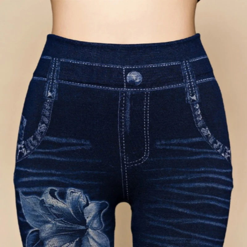 Hot Sexy Women Jean Skinny Jeggings Pants high waist leggings female print ankle-length Slim Legging Fitness Plus Size - Image 6