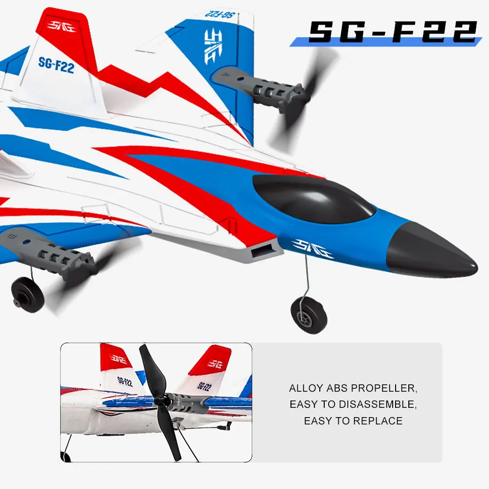 SG-F22 4K RC Airplane 3D Stunt Plane Model 2.4G Remote Control Fighter Glider Electric Rc Aircraft Toys For Children Adults - Image 5