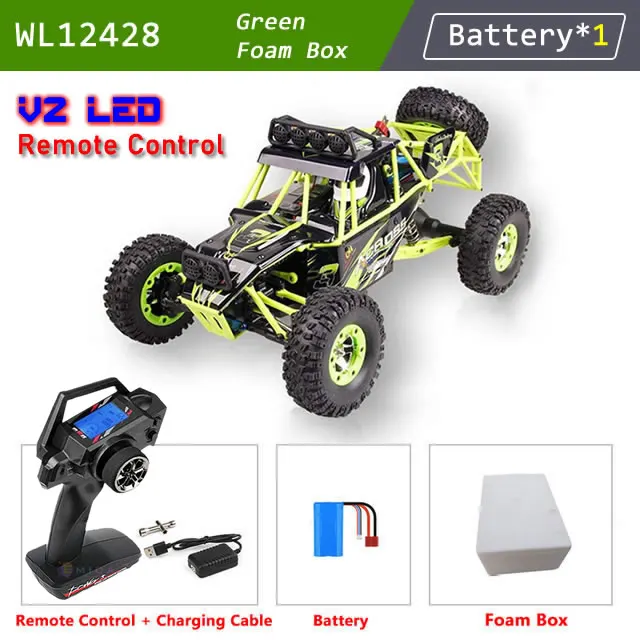 WLtoys 12428 1:12 4WD RC Racing Car High Speed Off-Road Remote Control Alloy Climbing Truck LED Light Buggy Boys Toys Kids Gift - Image 7