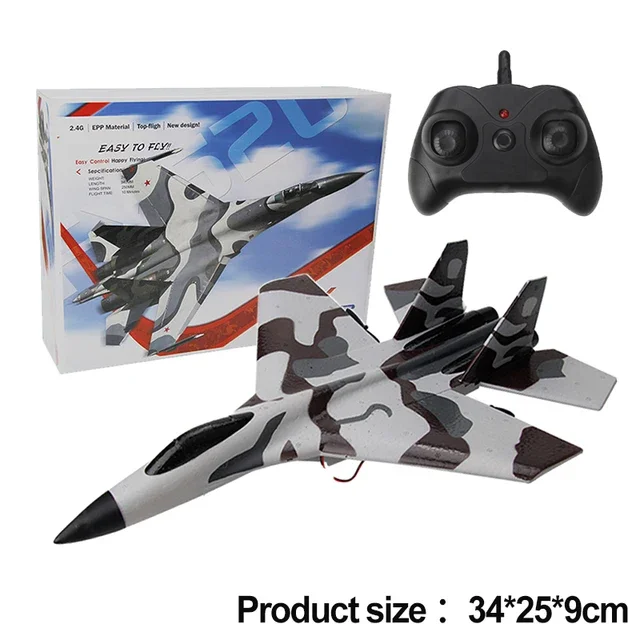 2.4G RC SU35 Fighter Plane FX620 EPP Foam Aircraft Glider LED Lights Remote Control Model Toy for Boys Children - Image 8