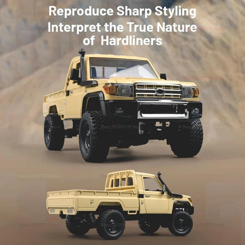 MN82 Upgraded PRO Off-Road 4WD Pickup Truck 1:12 Scale RC Car with Headlights 2.4G Remote Control Toy Gift for Kids Outdoor Play - Image 6