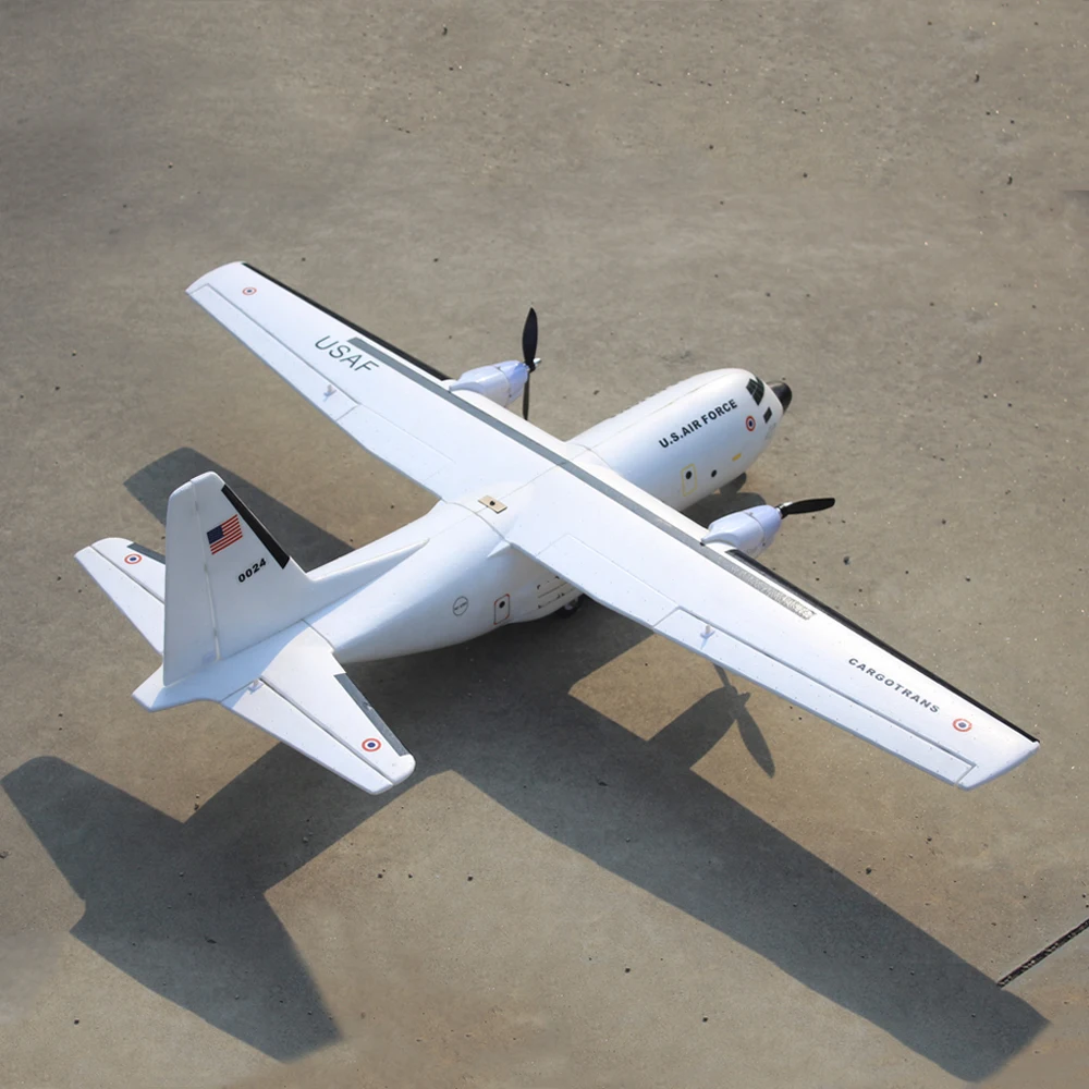 C-160 Cargotrans Twin Hercules 1120mm Wingspan EPOS Warbird Transport RC Airplane KIT/PNP - Image 2