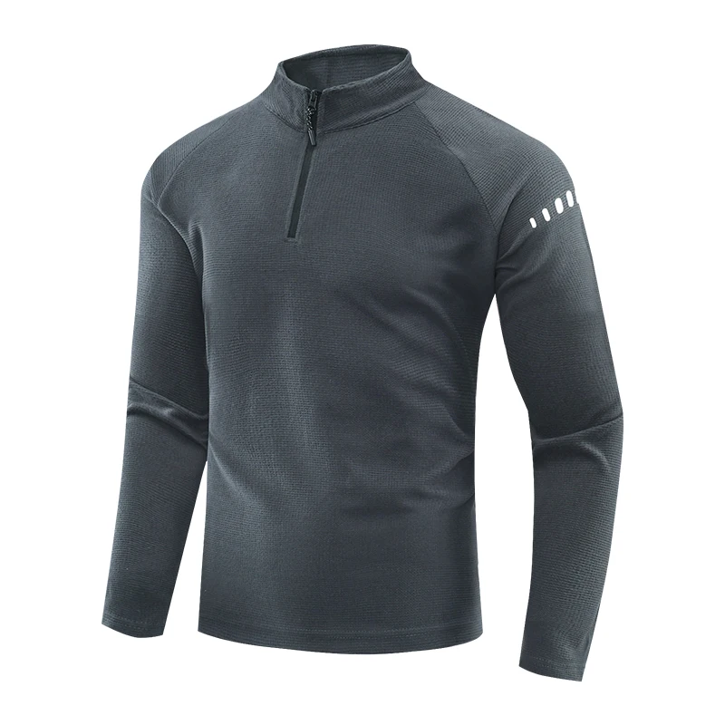 Running Long Sleeve T-shirt Reflective Men Sportswear Breathable Black Coat Gym Jogging Male Gym Fitness Spring Autumn Clothing - Image 9