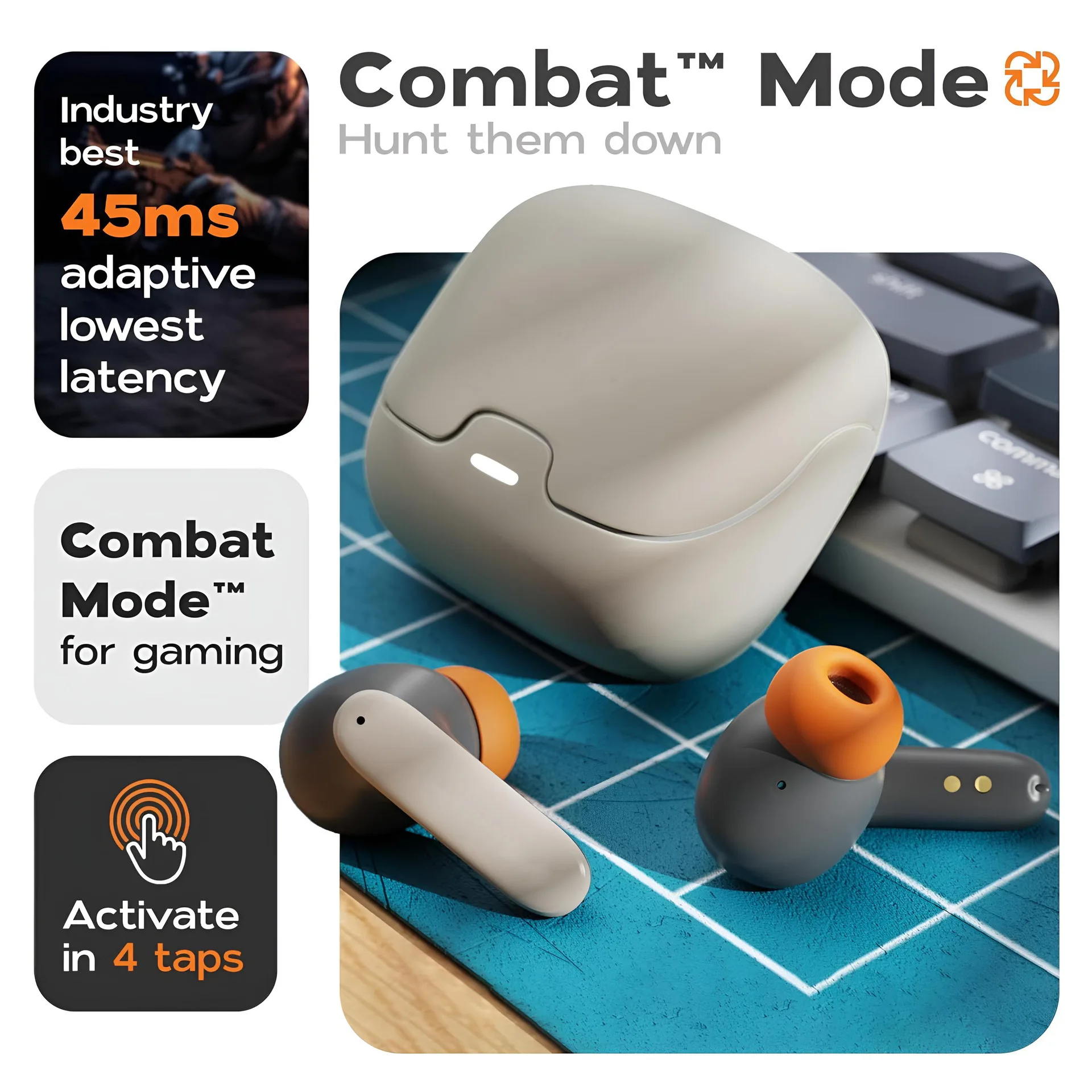 TWS Wireless Earphones 5.4 Bluetooth Ultra-low Latency Dual Microphone ENC Noise Cancelling in Ear Bluetooth Earphones - Image 4