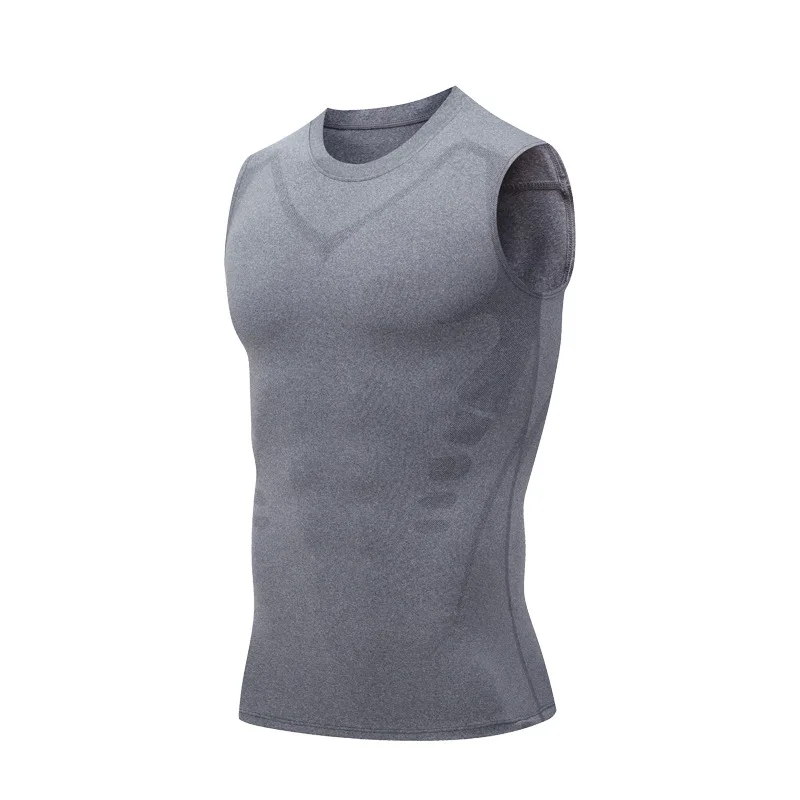 Mans Compression Tank Top Men Gym Shirt Sleeveless Quick Dry Sportswear Male Fitness Bodybuilding Vest Workout Muscle Top - Image 9