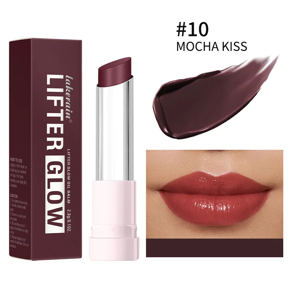 10Colors Lip Balm 24H Long Lasting Hydrating Improves Lips Lines Plump Lip Balm Glossy Glazed Moisturizing Skincare Products - Image 11