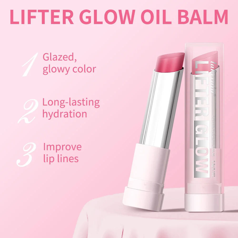 10Colors Lip Balm 24H Long Lasting Hydrating Improves Lips Lines Plump Lip Balm Glossy Glazed Moisturizing Skincare Products - Image 3