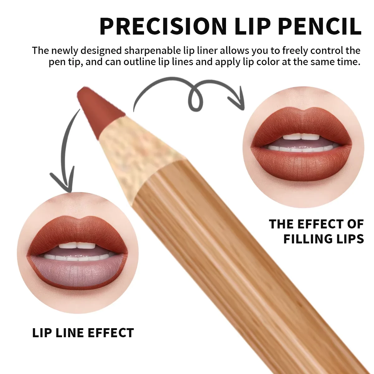 12 Matte Lip Liner Pencil Set Color Rendering Easy Makeup Waterproof Durable Lip Makeup Cosmetics Valentine's Day gift - Image 2