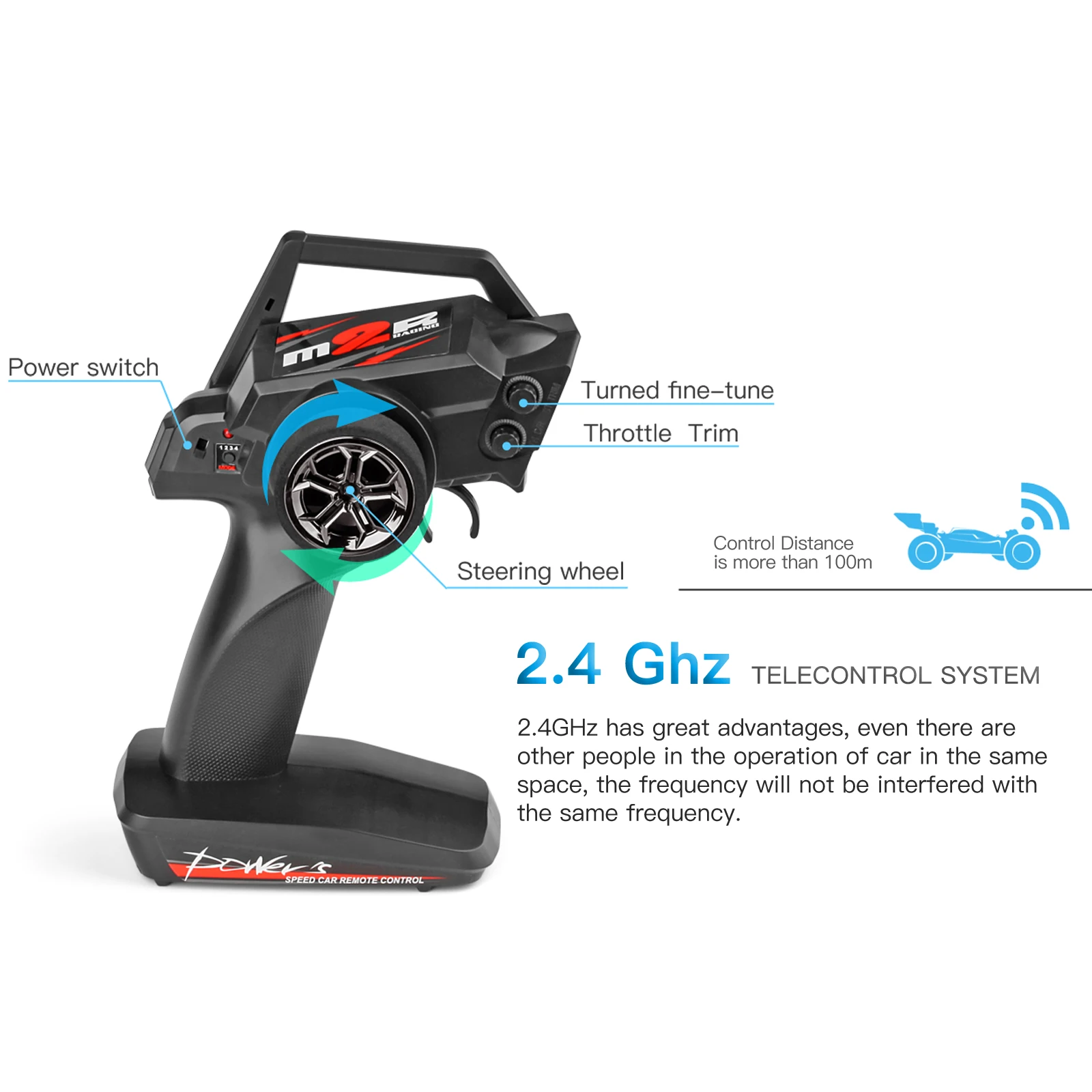 WLtoys 144001 Racing RC Car,1:14 Scale High Speed Remote Control Car, 60Km/h, Suitable for Outdoors and gift - Image 5