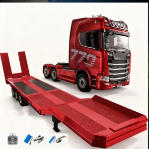 Huina 2025 new model 1501+1502 Scania 770s RC heavy-duty truck trailer model tractor high-end toy children's adult gift