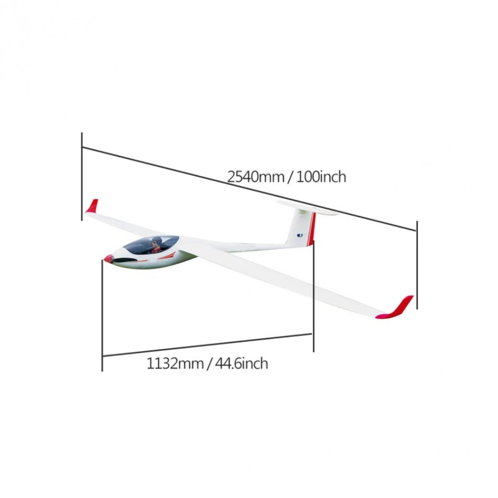 Volantex ASW28 ASW-28 2540mm Wingspan EPO Sailplane RC Airplane PNP Aircraft Outdoor Toys Remote Control Models - Image 6