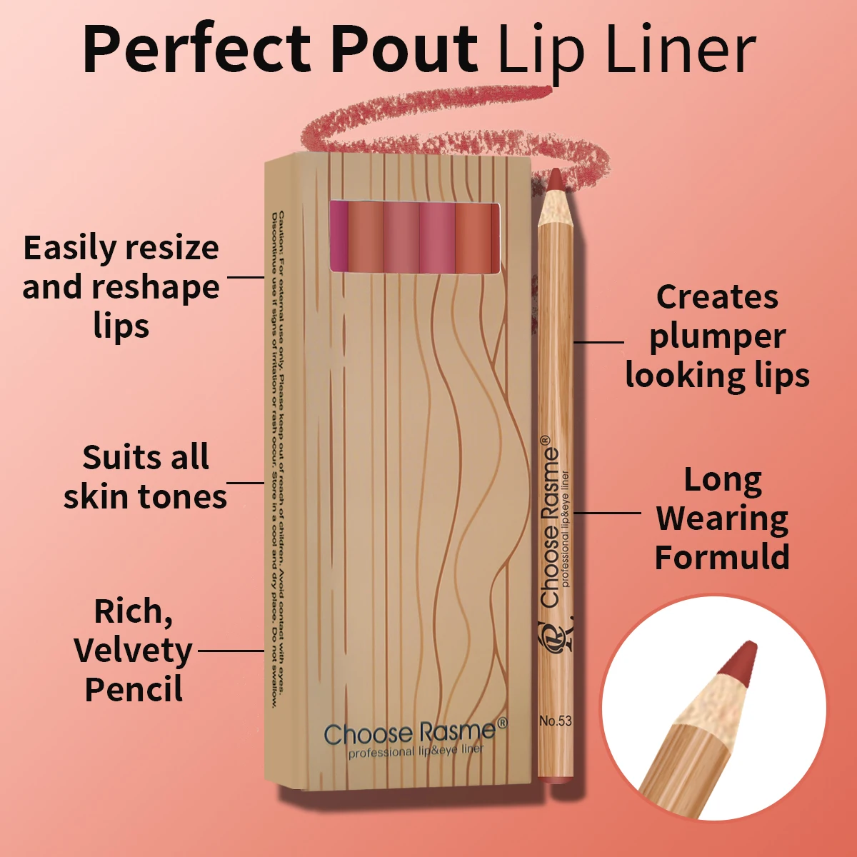 12 Matte Lip Liner Pencil Set Color Rendering Easy Makeup Waterproof Durable Lip Makeup Cosmetics Valentine's Day gift - Image 5