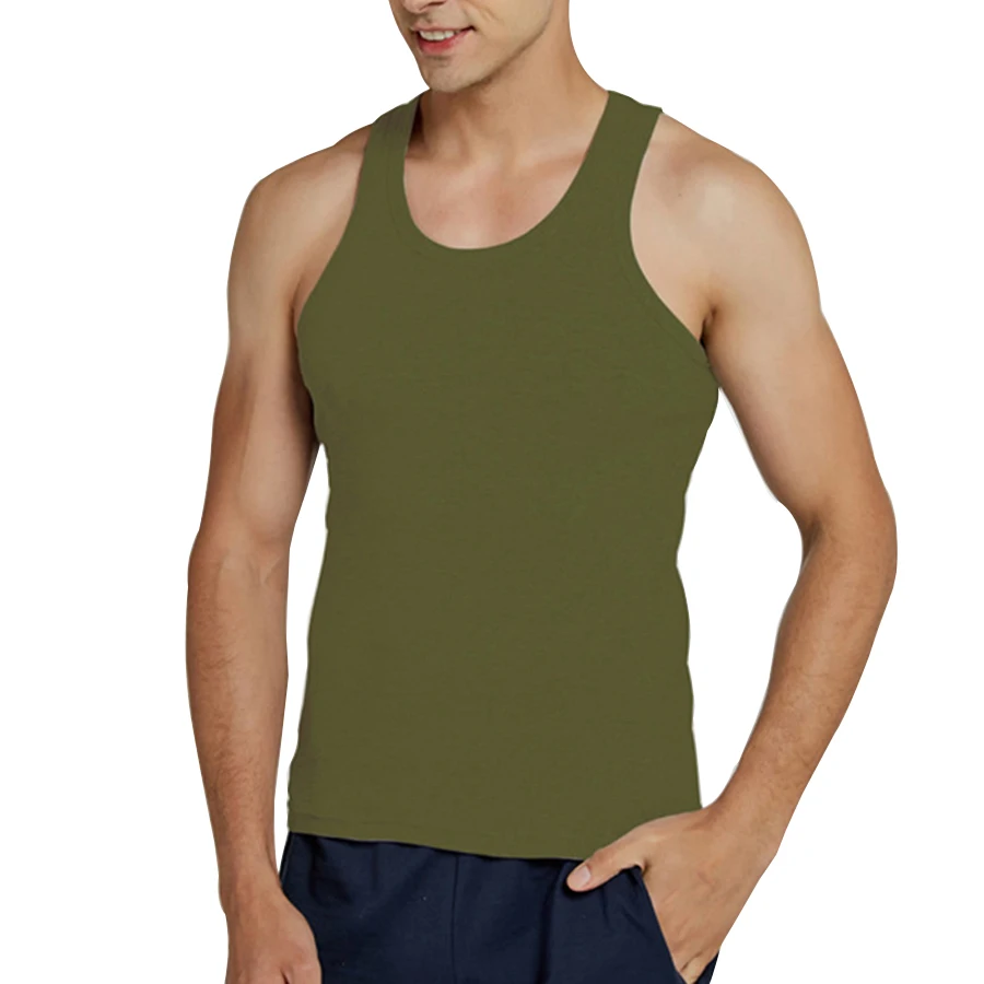 Tank Tops Men Cotton Running Vest Fitness Cool Summer Sleeveless Top Gym Sport Slim Casual Undershirt Male 9 Colors 1PCS - Image 18