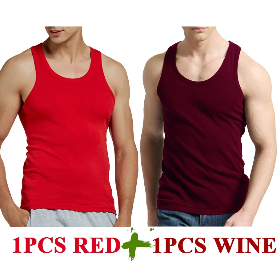 Tank Tops Men Cotton Running Vest Fitness Cool Summer Sleeveless Top Gym Sport Slim Casual Undershirt Male 9 Colors 1PCS - Image 22