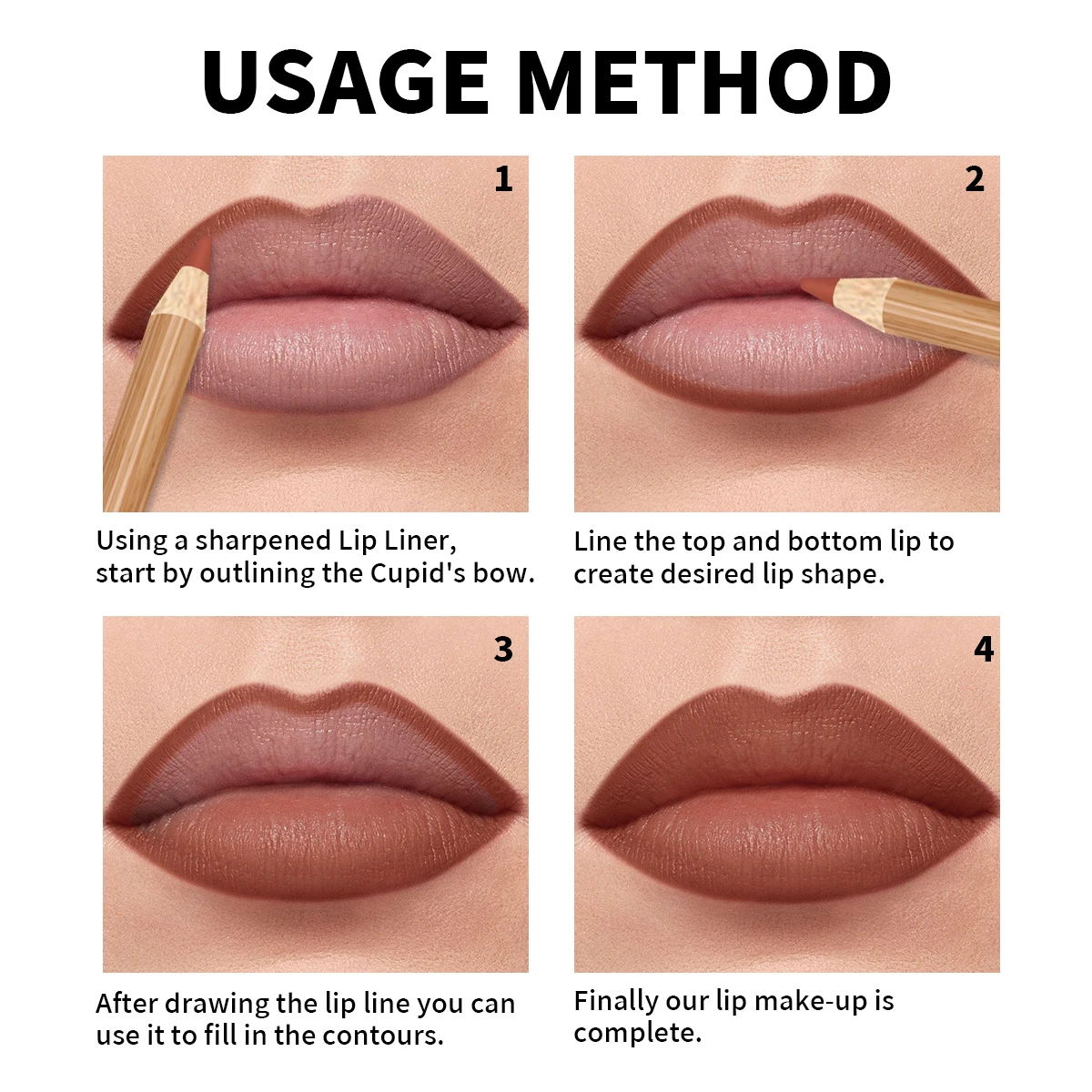 12 Matte Lip Liner Pencil Set Color Rendering Easy Makeup Waterproof Durable Lip Makeup Cosmetics Valentine's Day gift - Image 3
