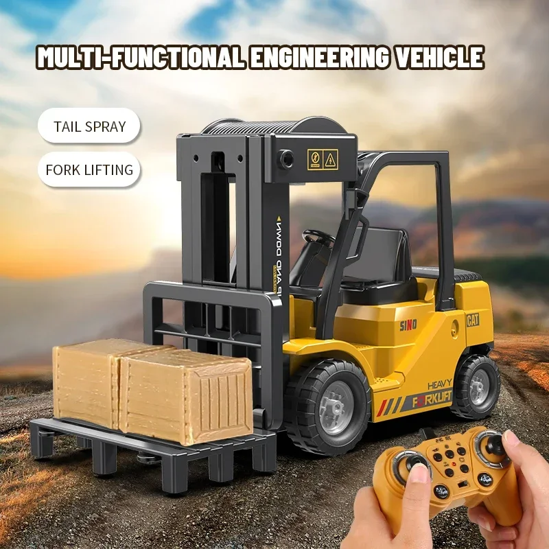 2.4G RC Radio Control Forklift Car Truck Electric Toy Engineering Vehicle Model Children Christmas Kids Boys Gifts Outdoor Toys - Image 5
