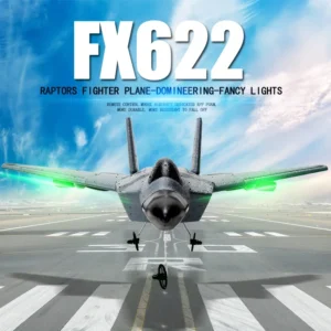 FX622 Remote Control Fighter | 3-Axis Gyro Self-Stable | Easy Throttle Control | Color Light | Kids Gift | EPP Plan Toy