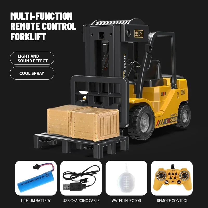 2.4G RC Radio Control Forklift Car Truck Electric Toy Engineering Vehicle Model Children Christmas Kids Boys Gifts Outdoor Toys - Image 4