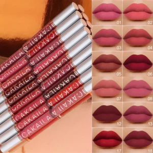 Dark Red Matte Lip Gloss 18 Color Velvet Lip Glaze LongLasting Waterproof Liquid Lipstick Natural Makeup Sexy for Women Lip Tint