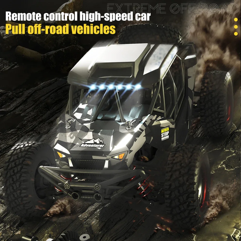 16106 1:16 50KM/H 4WD RC Car With LED Remote Control Off-road Cars High Speed Drift Monster Truck for Kids vs Wltoys 144001 Toys - Image 6