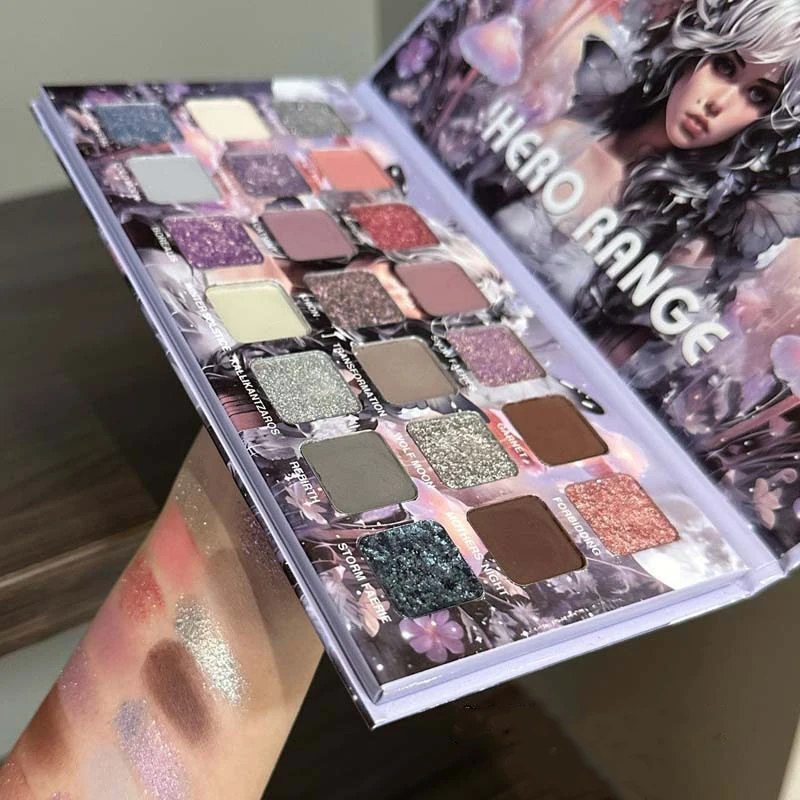 21-Color Chameleon Flashing Eyeshadow Palette Cold Moon Multi-functional Matte Shimmer Glitter Pigments Long-lasting Makeup - Image 2