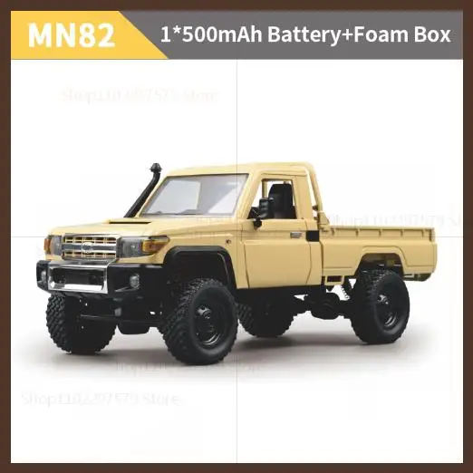 MN82 Upgraded PRO Off-Road 4WD Pickup Truck 1:12 Scale RC Car with Headlights 2.4G Remote Control Toy Gift for Kids Outdoor Play - Image 9