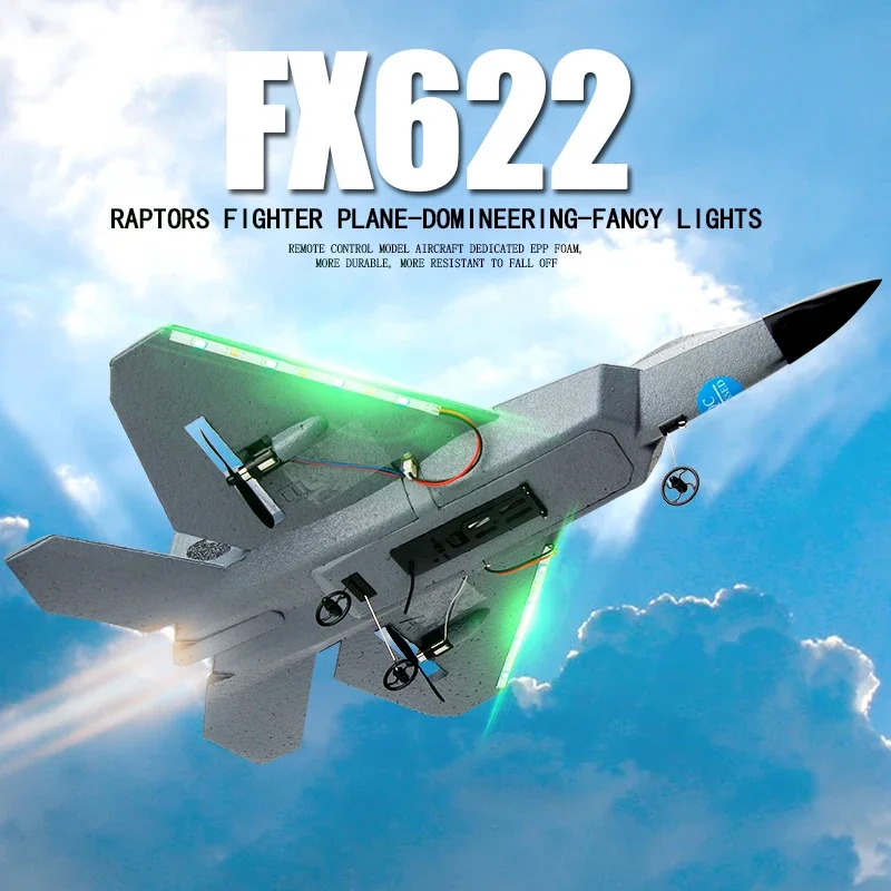 FX622 Remote Control Fighter | 3-Axis Gyro Self-Stable | Easy Throttle Control | Color Light | Kids Gift | EPP Plan Toy - Image 4