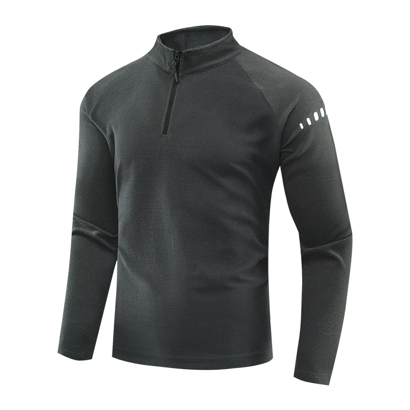 Running Long Sleeve T-shirt Reflective Men Sportswear Breathable Black Coat Gym Jogging Male Gym Fitness Spring Autumn Clothing - Image 11