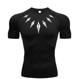 Anime Men's Compression Shirt Fitness Sport Running Tight Gym TShirts Athletic Workout Quick Dry Tops Tee Summer