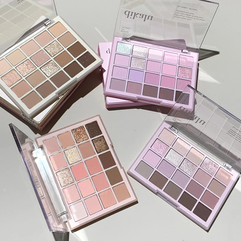 20 Colors Low Saturation Korean Eyeshadow Palette Purple Matte Pearlescent Long Lasting Waterproof Glitter Eye Shadow Eye Makeup - Image 6
