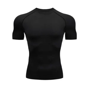 Men's Bodybuilding Sports Compression Shirt Summer O-Neck T Shirt Gym Fitness Quick Dry Running t shirt for man Workout Tops